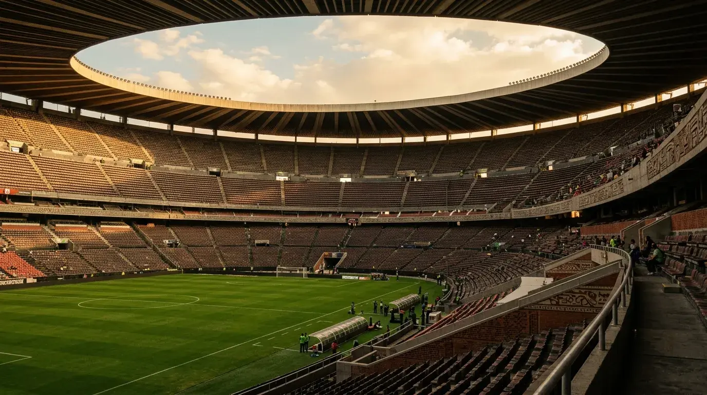 Estadio Azteca i Mexico City som är värd för VM 2026-öppningen