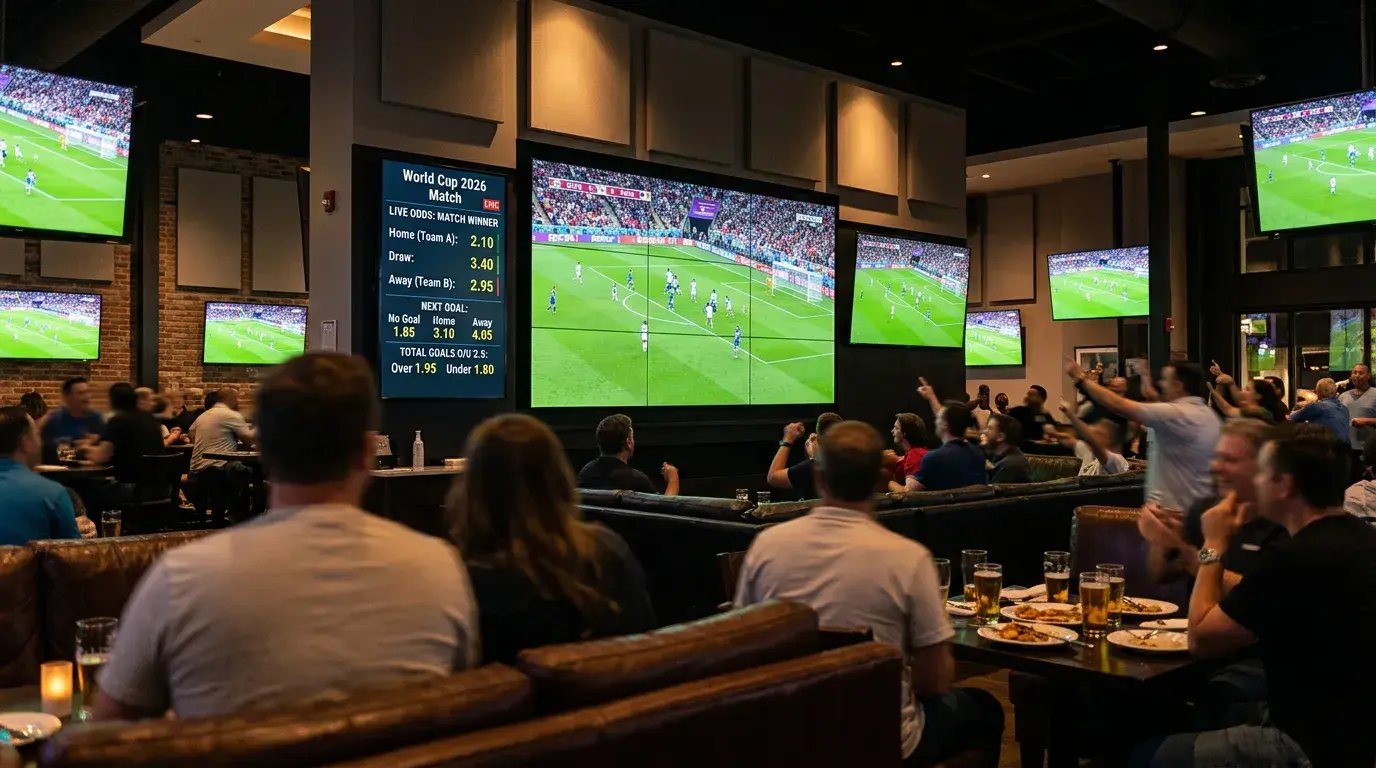 Live odds och in-play betting under VM 2026 fotbollsmatcher