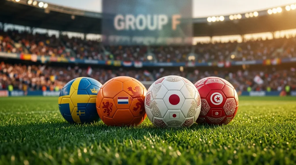Grupp F med Sverige, Nederländerna, Japan och Tunisien